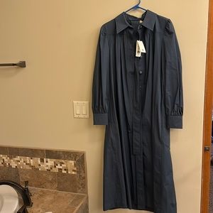 Tory Burch artist dress Fog Blue in color..never worn